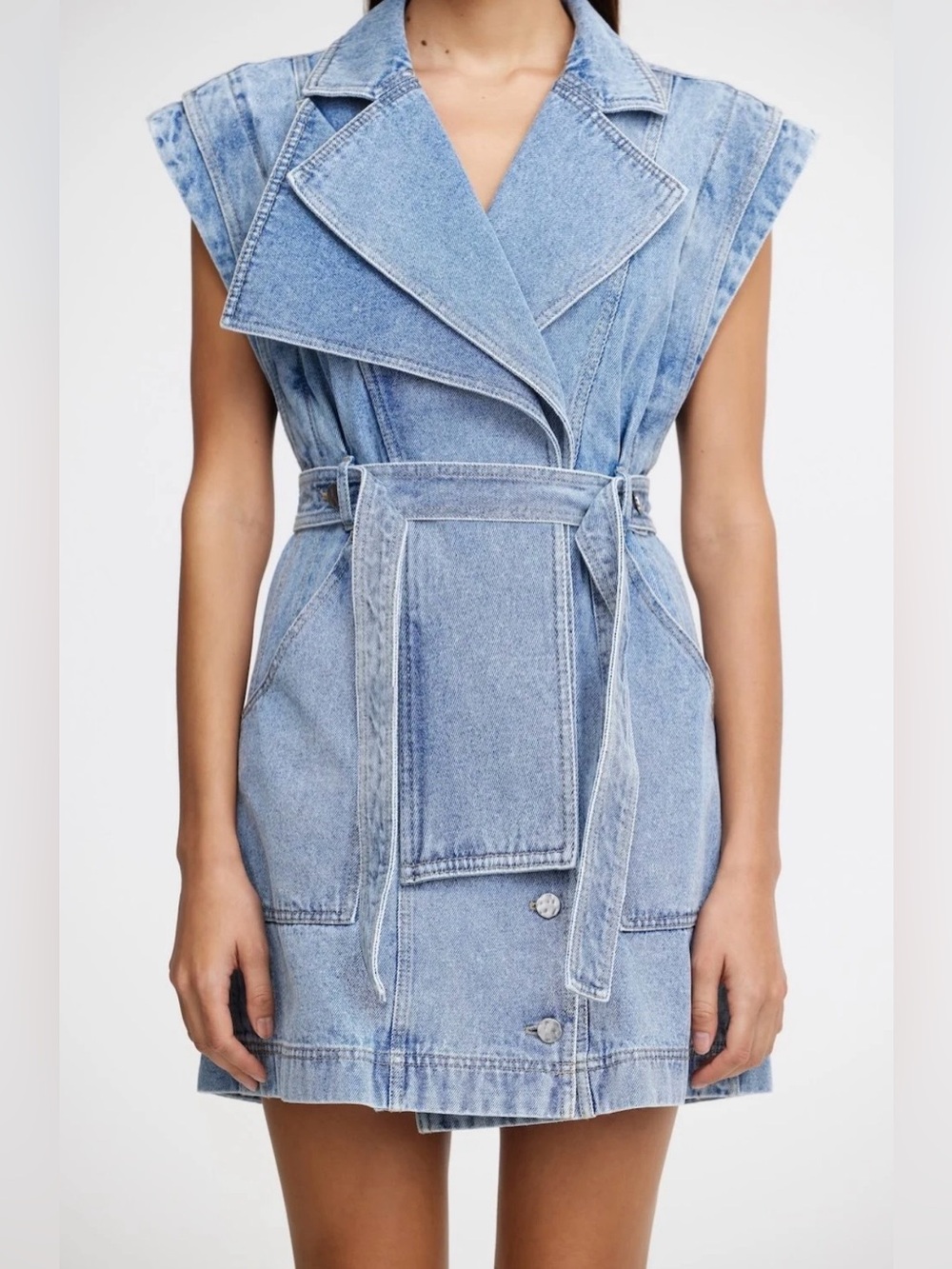 New with tags Acler Durford mini dress in size 10.  Powder blue wash